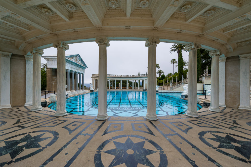 California, USA, 09 Jun 2013: Grand, luxurious swimming pool in Hearst Castle.; Shutterstock ID 408784075